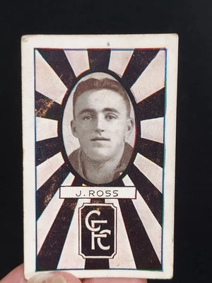 1933 ALLENS Irish Moss Gum Jubes VFL football card #88 J Ross COLLINGWOOD GC-VGC - image 1 of 2