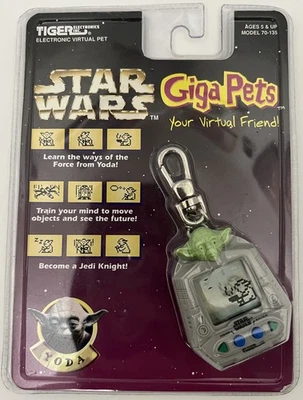 TIGER ELECTRONICS Star Wars Giga Pet YODA NEW Sealed MOC Virtual Pet 1997 - Image 1 of 2