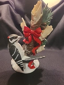 Lenox 2005 CHRISTMAS DOWNY WOODPECKER Porzellan Vogel Figur ohne Box - Bild 1 von 11