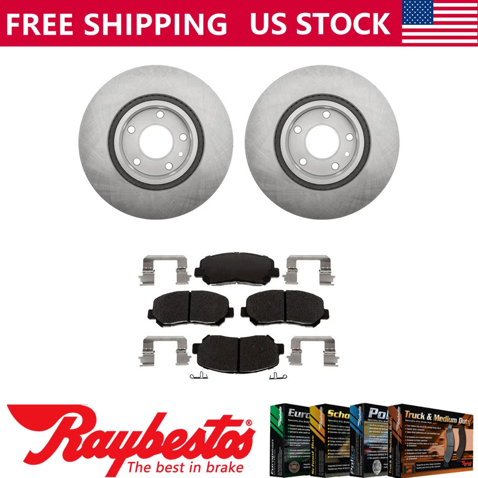 Rotores de freno delanteros + pastillas de freno de cerámica y herrajes para Mazda CX-5 2013-2015 Foto 1 de 4