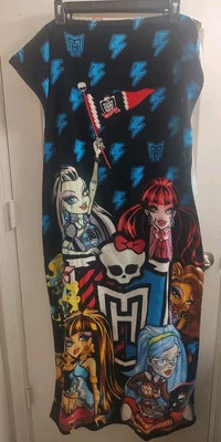 Toalla de playa Monster High Total Recharge 27" x 54" 100 % algodón 2014 Foto 1 de 4