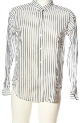 H&M Blouse-chemisier Dames Blouse T EU 32 gris clair-blanc style décontracté - Photo 1/4