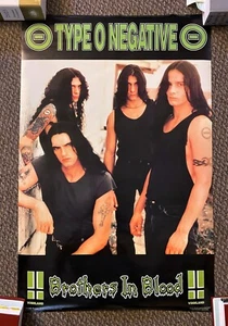 Type O Negative New Vintage 1996 Poster 22x34" Blue Grape merch shirt RARE - Picture 1 of 7
