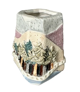 Vase Handmade 1984 Modern Landscape Mac Millan Ceramic - Picture 1 of 8