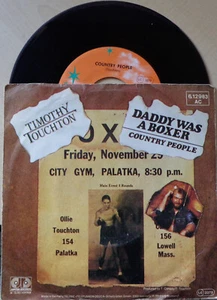 7" Jupiter SL TIMOTHY TOUCHTON Daddy Was A Boxer + Country People 6.12 98 D 1981 - Bild 1 von 2