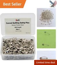Convenient 150 Ct. Curved Safety Pins - Ideal Sewing and Quilting Companion