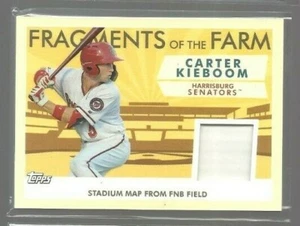 2019 Topps Pro Debut Fragments of the Farm Relic #FOFHS Carter Kieboom (re 72354 - Picture 1 of 1