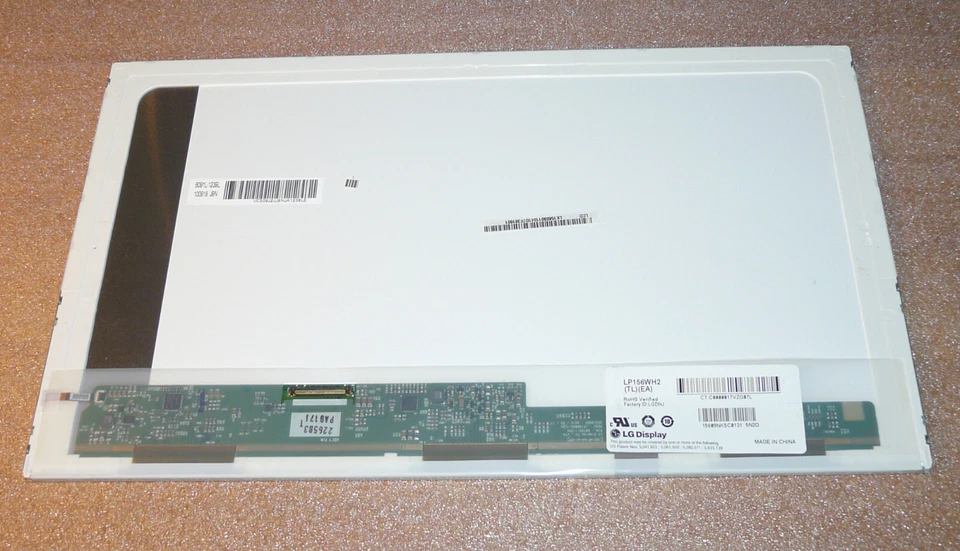 39,6cm (15,6") WXGA LED HD 1366x768 LG LP156WH2 (TL) (EA) Glossy Display 40-pin - Bild 1 von 3