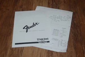 FENDER 63 Fender Reverb OWNERS MANUAL Multi Language Instructions Instruction - Picture 1 of 4