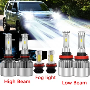 Para Honda Pilot 2009-2018 Combo 6000K H11 9005 Faros LED Faros Antiniebla 6x - Imagen 1 de 12