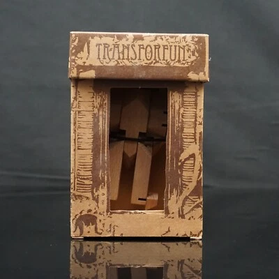WooBot Transforfun Series #1 Wooden Transforming Robot/Stealth Fighter Jet, New! - Image 1 of 4