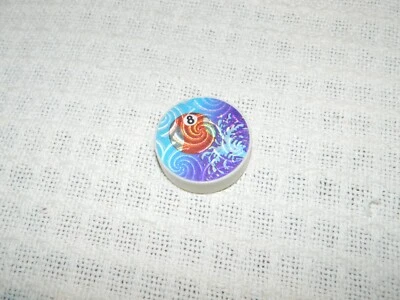 Vintage Red Eight 8 Ball Plastic POG Slammer - Image 1 of 3