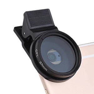 Ultra Thin CPL Phone Camera Lens, Universal Polarizer Clip-On Cellphone Filter - Picture 1 of 14