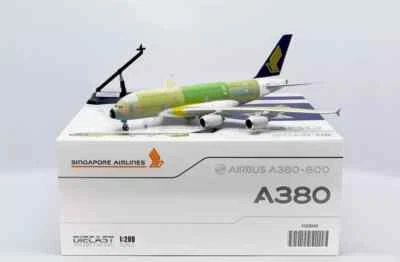 SINGAPORE AIRLINES BARE METAL A380-841 F-WWSM W/STAND 1:200 JC WINGS XX20065 - Image 1 of 4