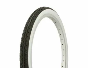 BLACK w/White Wall Slick III 20" X 1.75" Bicycle Tire Lowrider Cruiser BMX Bike - Picture 1 of 1
