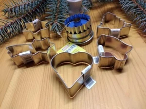 🎄 Kaiser/ WMF Plätzchen Ausstecher Set 5+1 Neu Linzer Keks 🎄 - Bild 1 von 5
