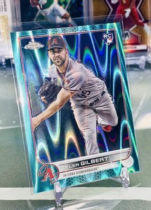 2022 Topps Chrome Tyler Gilbert #65 RC Aqua Wave Refractor /199 - Diamondbacks