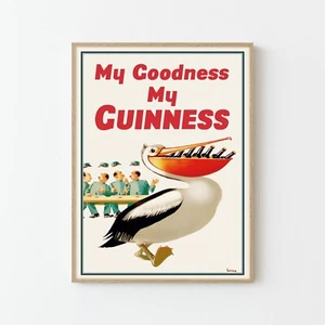 My Goodness My Guinness Vintage Werbung Poster Druck | Wohndeko - Bild 1 von 9