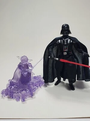 Star Wars Rots "YODA HOLOGRÁFICO" Toys R Us & Vader Lightsaber lote de ataque b13 Foto 1 de 3