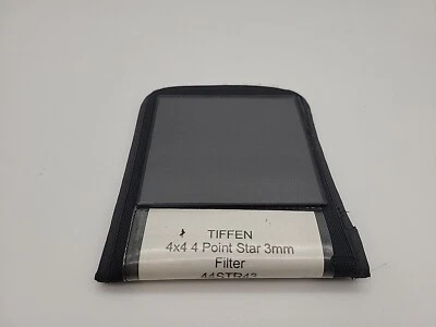 Tiffen 4 x 4" - 4 Point/3mm Grid Star Effect Glass Filter - Image 1 of 4