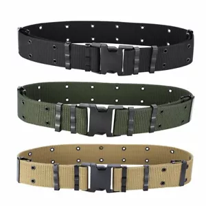 Fibbia cintura tattica regolabile da uomo cintura vita esterna cinture vita militare nylon - Foto 1 di 10