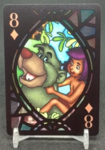 2021 Tenyo Disney Buntglas Spielkarten Disney Baloo Mowgli #8 - Bild 1 von 2