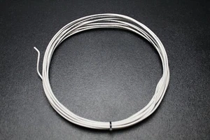 14 GAUGE THHN WIRE SOLID WHITE 10 FT THWN 600V 90C BUILDING MACHINE CABLE AWG - Picture 1 of 4