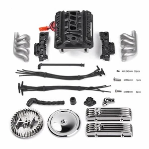 Simulate V8 Motor F82 Fan Radiator Engine Heat Sink For 1/10 RC TRX4 SCX10 RC4WD - Picture 1 of 11