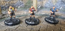 Mage Knight Scalesworn Thrall set of 3 figures Dungeons and Dragons D&D