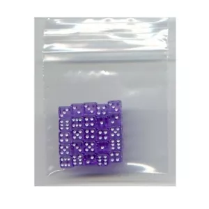 NEW Dice Set of 25 D6 (5mm TINY) - Translucent Purple - Picture 1 of 1