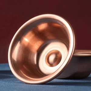 Pure Copper Water Supply Bowl Handmade Water Bowl For Buddha Buddhist Supplies - Picture 1 of 12