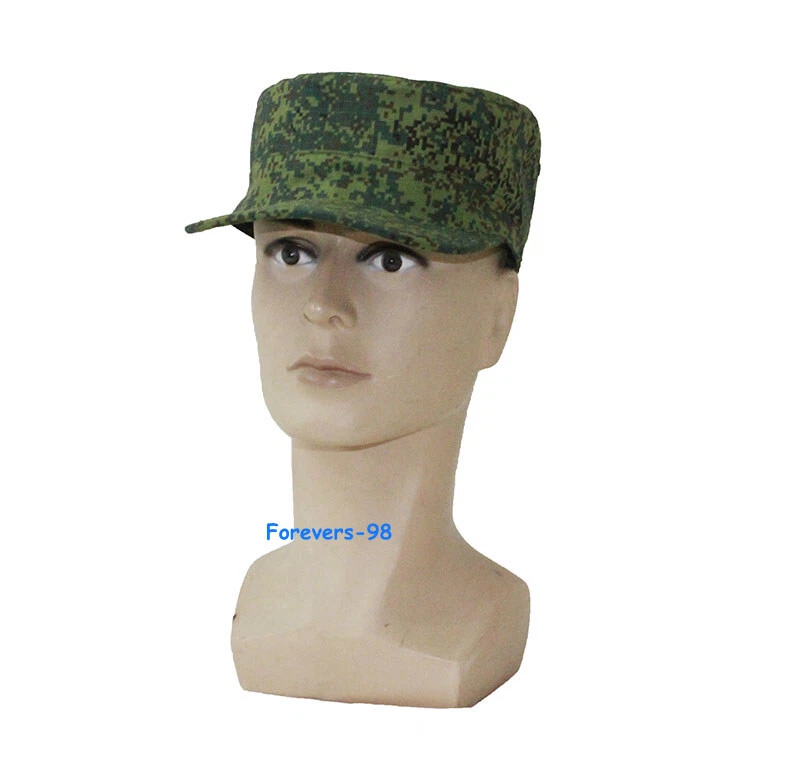 Russian Camouflage Training Flat Top Soldier Hat Outdoor Short Brim Sunscreen  - Image 1 of 4