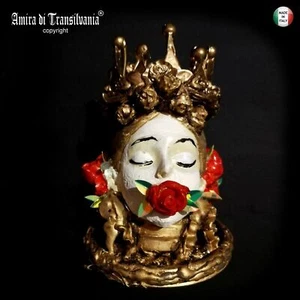 Arte Scultura Moderna Contemporanea Bambola Artistica Regina Decorazione Casa - Picture 1 of 24