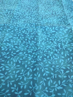 Keepsake Calico Quilt Blue Leaves Sewing Fabric 35" x 42" Jo-Ann Fabrics - Image 1 of 4