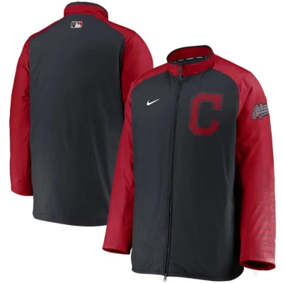 Nike Authentic Collection MLB Cleveland Indians Dugout Jacket Mens SZ Small $200 - Image 1 of 4
