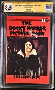 RHPS The Comic Book #1 Caliber Press Second Printing CGC SS 8.5 Signed Tim Curry - Picture 1 of 2