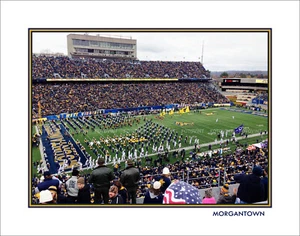 WEST VIRGINIA MOUNTAINEERS Football Photo Poster MILAN PUSKAR STADIUM 8x10-16x20 - Picture 1 of 10
