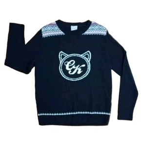 Candy Kittens CK Jumper Sweater Knitted Knitt Pullover Womens M Merchandise Navy - Imagen 1 de 7