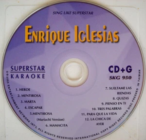 **KARAOKE CD+G DISC SUPERSTAR SKG950 ENRIQUE IGLESIAS FREE POST IN AUSTRALIA** - Picture 1 of 2