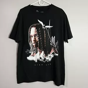 King Von Rapper Rap Hip-Hop Black White Short Sleeve T-Shirt Mens Extra Large XL - Picture 1 of 4