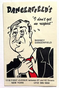 Dangerfield's Comedy Club Vintage Souvenir Postkarte New York NY 1980er UNBENUTZT  - Bild 1 von 4