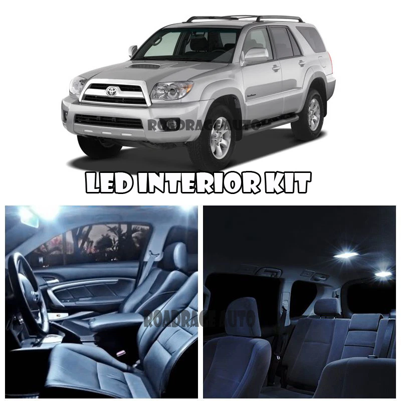 Para 02-09 Toyota 4Runner 4 Corredores Blanco LED Xenón Interior Kit Espejo Tocador LED Foto 1 de 1