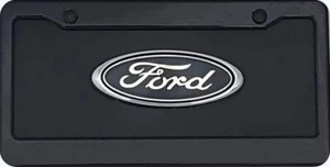 FORD 3d License Plate + Frame & Clear lens - Picture 1 of 2
