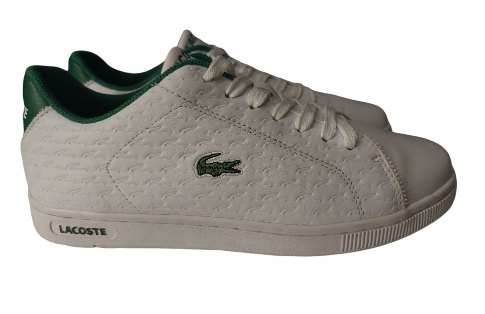 Lacoste Mens Embossed Leather Trainer 