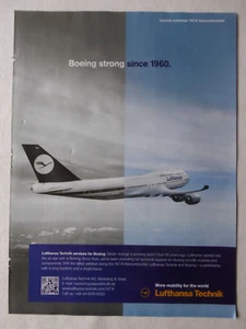 9/2012 PUB LUFTHANSA TECHNIK BOEING 747-8 INTERCONTINENTAL AIRLINER ORIGINAL AD - Picture 1 of 1