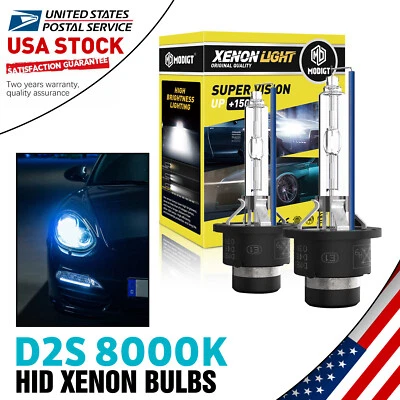 Set of 2 8000k D2S HID Xenon Bulb Headlight For Mercedes-Benz CL65 AMG 2005-2006 - Image 1 of 4