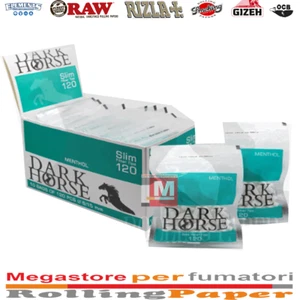 Filtri Dark Horse Slim Mentolo 6mm Menthol 10 Sacchetti Da 120 Filtrini - Picture 1 of 1