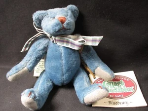 Ganz Cottage Collectibles - Blueberry Bear - Articulated 5.5" Tall - Picture 1 of 6