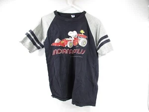 Vintage Snoopy Peanuts Indianapolis 500 T Shirt Adult Large 70s 80s Snoopy - Picture 1 of 10