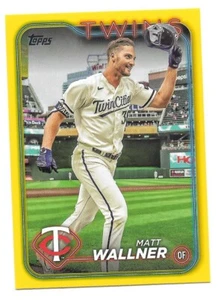 2024 Topps Series 1 MATT WALLNER  Yellow Parallel -MINNESOTA TWINS91- # - Picture 1 of 1